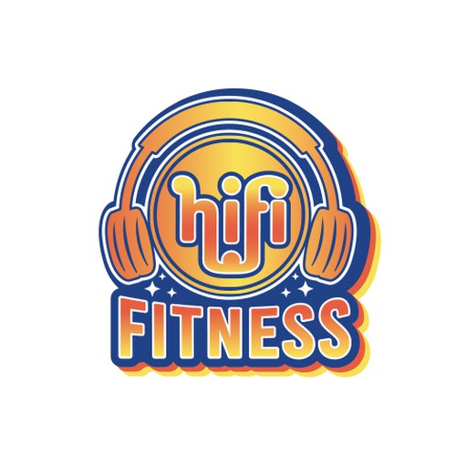 "HIFI - FITNESS WITH FLAIR" winning Logo design