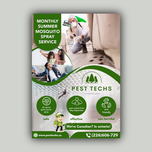 Eco friendly mosquito pest control Design by allMarv