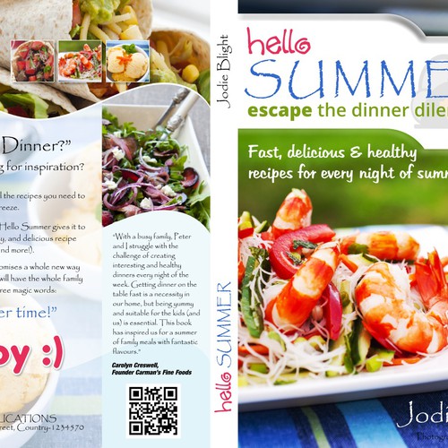 hello summer - design a revolutionary cookbook cover and see your design in every book shop Design por Micro-FX