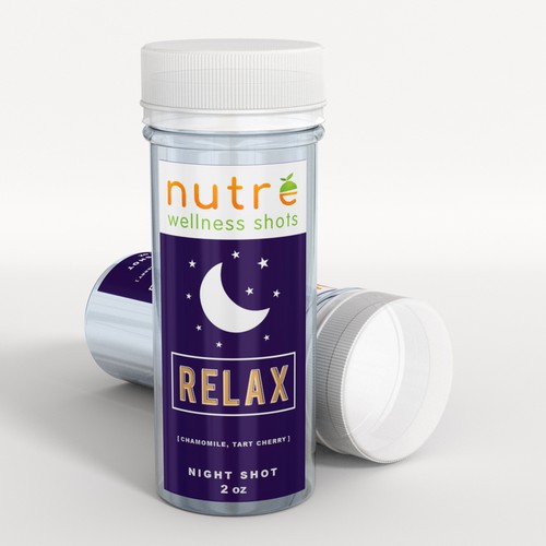Small Wellness Shot Label! Design by interaksi