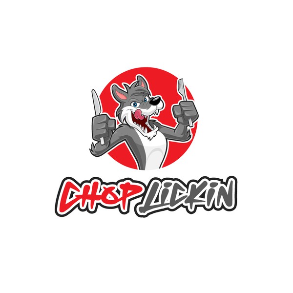 Werewolf cartoon mascot