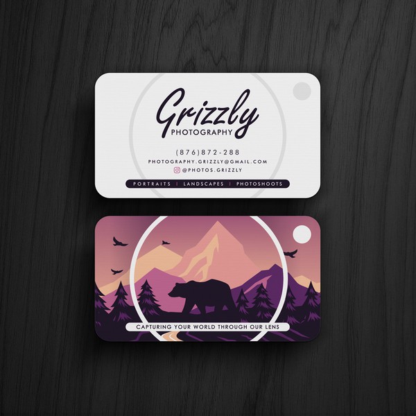 Photography studio business card