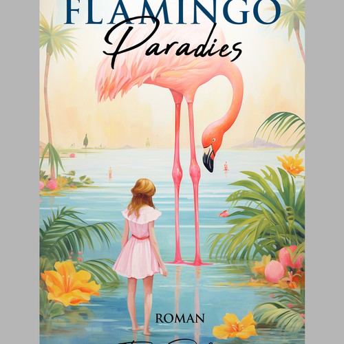 Flamingo Paradies Book Cover Design by MbahDjoyo
