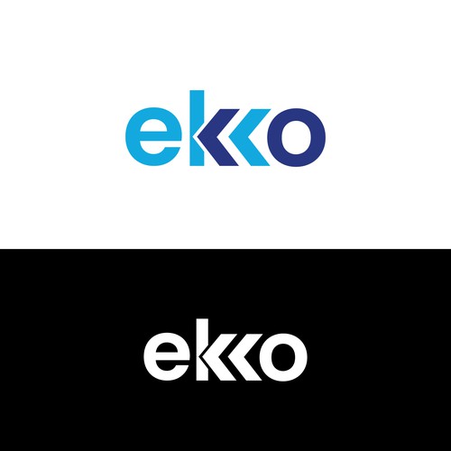 SIMPLE LOGO - ekko Letters then dm after Design by Dhwstd™