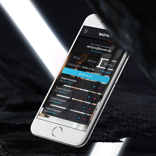 Diseño de Design a mobile app for a temporary email service de BryanMaxim