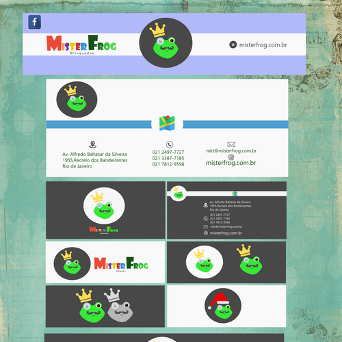 Mister Frog Toy Shop Searchs: Logo + Visual Identity Design by Mateus Monteiro