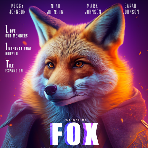 Design di Life360 2023 Year of the Fox Poster di Mahfuz Miah