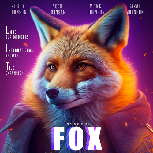 Life360 2023 Year of the Fox Poster Design by Mahfuz Miah