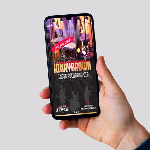 Flyer for cover band gig Design by RockPort ★ ★ ★ ★ ★