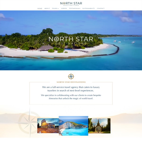 Design by Elysic Solutions titled "Luxury Travel Agency Website - Redesign"