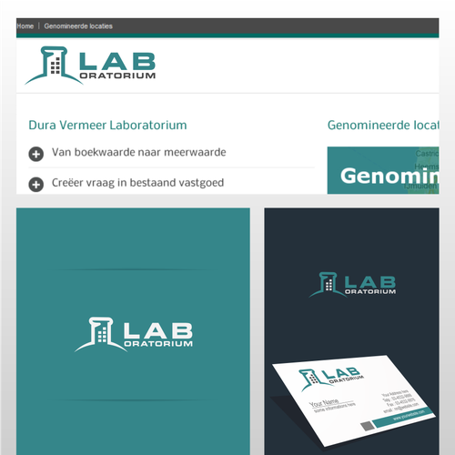 logo for "Laboratorium" or "Lab" Design by pineapple ᴵᴰ