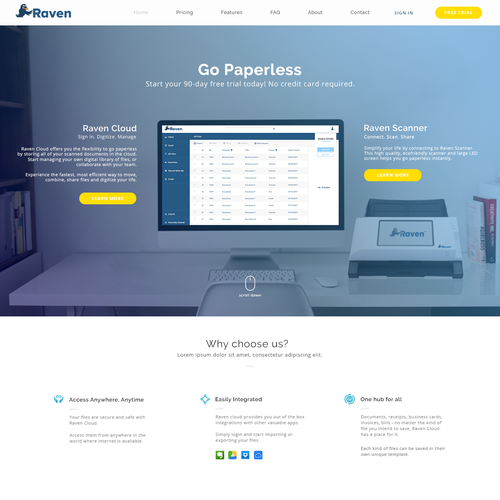 Create an AWESOME home page Design by ejaroe