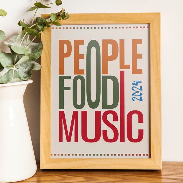 Three words house decorative poster