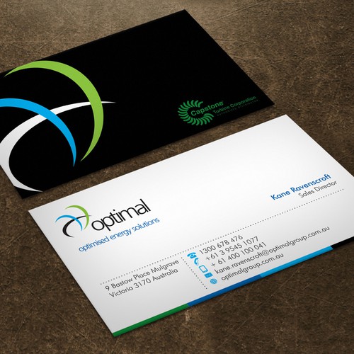 Create new business cards for Optimal Group Design réalisé par Xclusive16