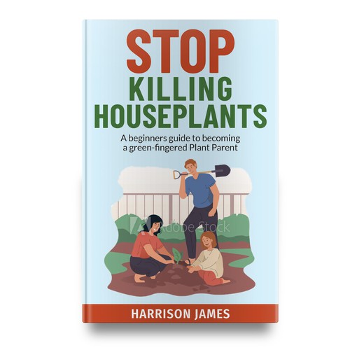 Design a plant parenting book cover Design by Bluebubble