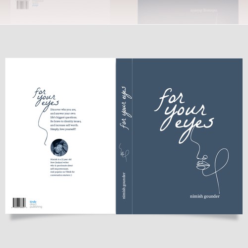 for your eyes- poetry and journal book cover Design by BoredSu