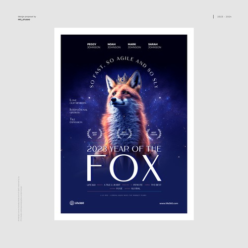 Design di Life360 2023 Year of the Fox Poster di FF3