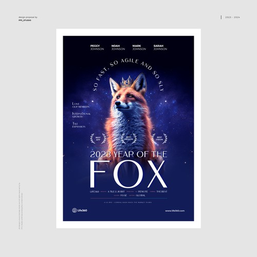 Life360 2023 Year of the Fox Poster Design by FF3