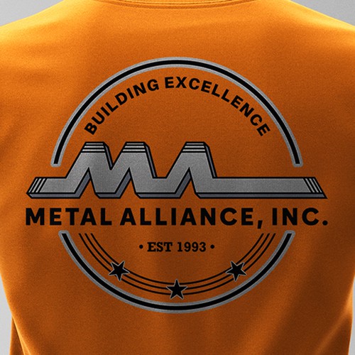 T-shirt design for high quality construction company Design by Silverz