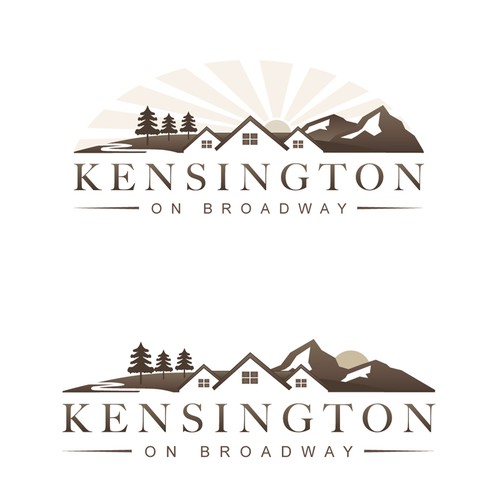 Logo for "Kensington on Broadway" - a Real Estate Development Project Diseño de 7scout7