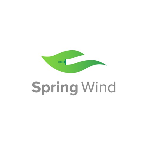 Spring Wind Logo Réalisé par Diffart