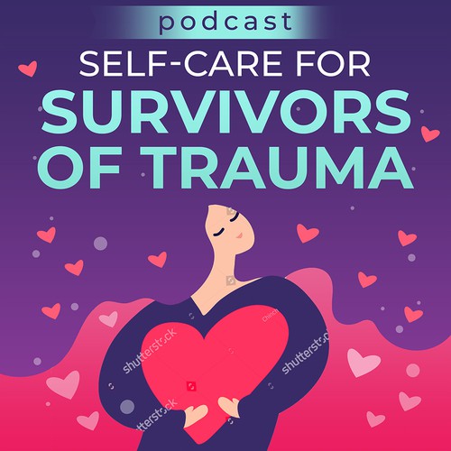 Please help me create a whimsical, calming image to use on my self-care for survivors podcast Réalisé par Hele_n