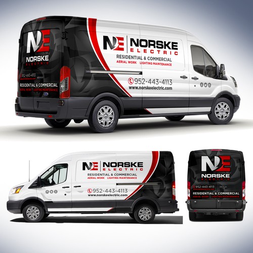 Van Wrap for Electrical Company - Logos and Specs attached! Design by J.Chaushev
