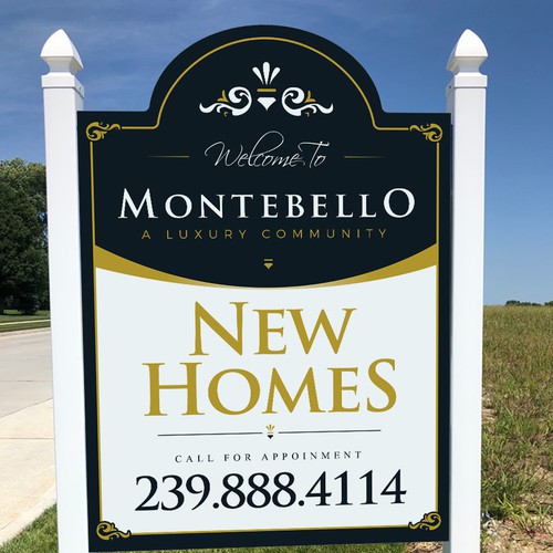 Upscale and Sophisticated New Homes for Sale - Signage Design by si_JambuL