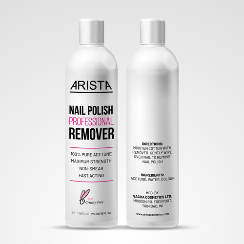 Arista Nail Polish Remover Design by Sayyed Jamshed