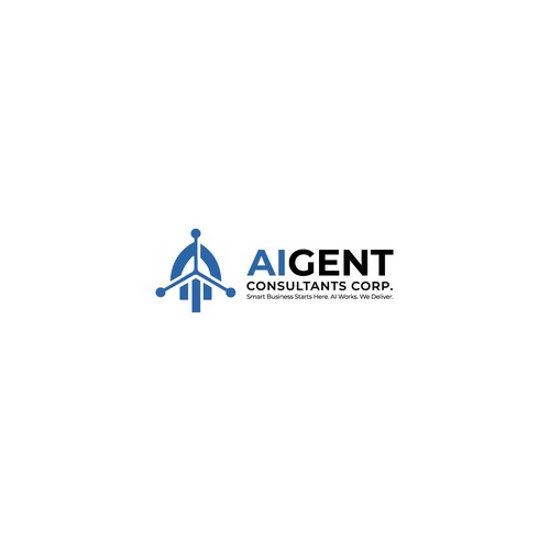 AI Agent Company: Appealing to small to medium sized businesses. Design by oakbrand™