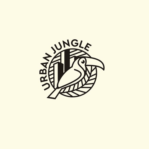 Logo for "Urban Jungle - Bar" - a jungle themed, modern and innovative restaurant Design by Byte&Pixel