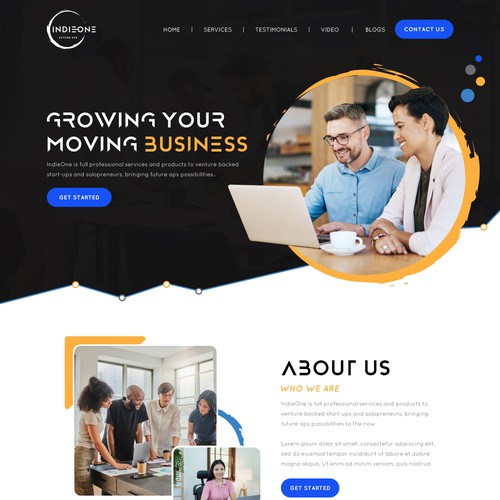 IndieOne Homepage Design by Webenix Solutions