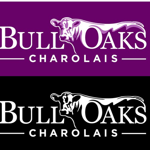 logo for Bull-Oaks Charolais | Logo design contest