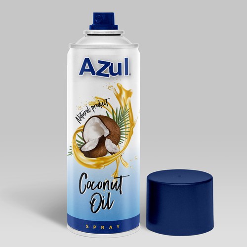 Create Product Extension for Azul Coconut Product - Azul Coconut Oil Spray Design von Vitalio7in