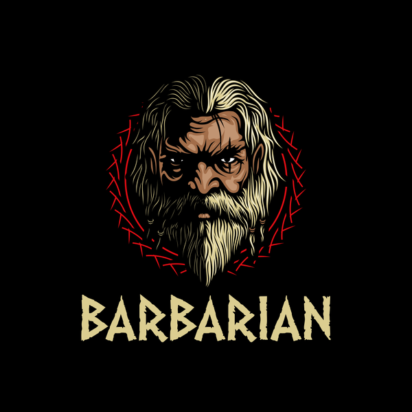 Design by SATURA titled "BARBARIAN Logo Designs"