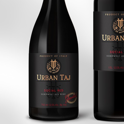 Urban Taj Wines- A Pour of Authenticity Design by Vasily ERA