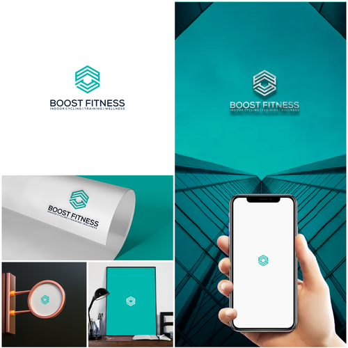 Exciting logo design for expanding fitness brand! Design by A L M A H Y R A ™