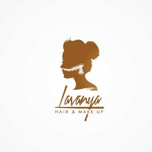 Indian/Western - Hair and Make up logo Design by EllyFish