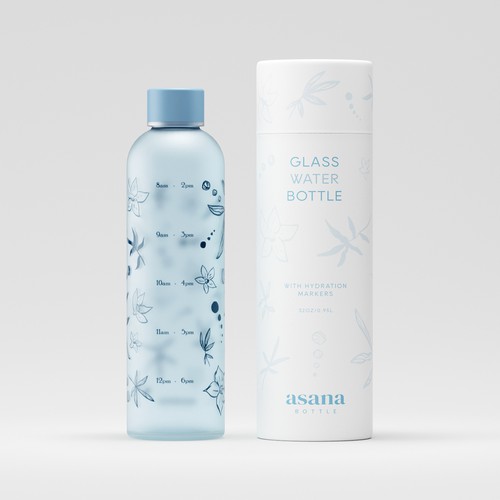 Packaging design for water bottle from female-focused modern lifestyle brand Design réalisé par eolinart