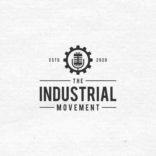 dKOI designsさんのVINTAGE INDUSTRIAL PODCAST LOGOデザイン