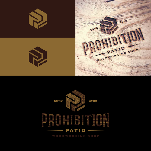 Rustic woodworking logo needed Design by design.empire