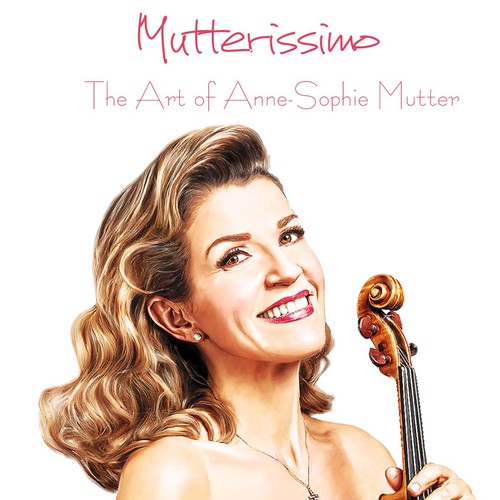 Illustrate the cover for Anne Sophie Mutter’s new album Ontwerp door mariam.mahrous