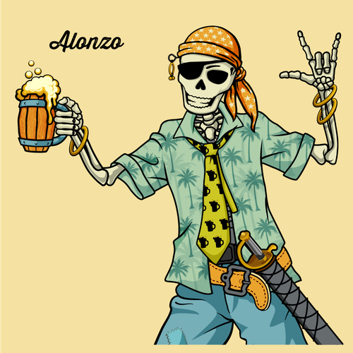 Illustrations of  Alonzo Design by GK_Kolektiv