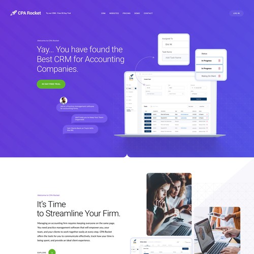 Website Design for our Accounting CRM Software Design by keilaMaria