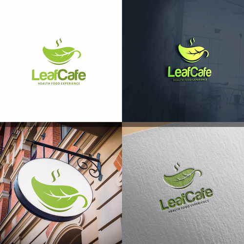 Logo: Leaf Cafe-ontwerp door Marie Curie