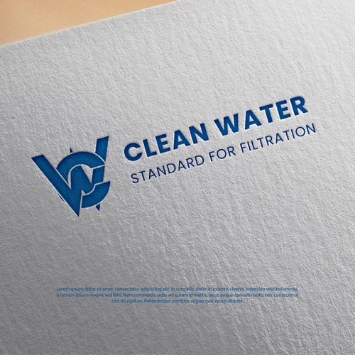 Simple Clean Logo for Water Filtration Company Design by CRSS_Over