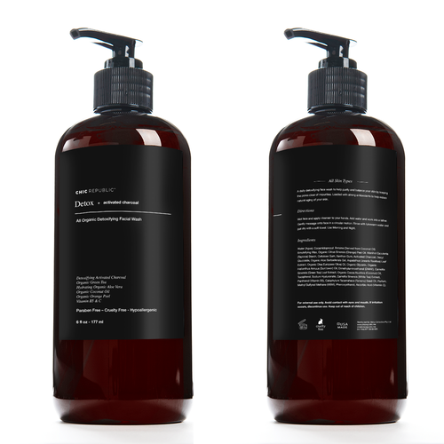 Cool Edgy Label for Face Wash Diseño de sooyoung