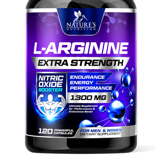 Powerful L-Arginine Capsules Design Needed for Nature's Nutrition Design by rembrandtjurin