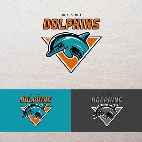 99designs community contest: Help the Miami Dolphins NFL team re-design its logo! Design by Widakk