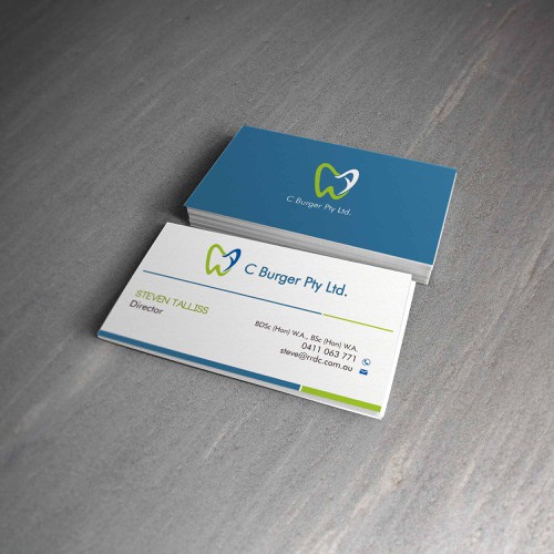 create professional cards for our dental business Design von grintdeveraux